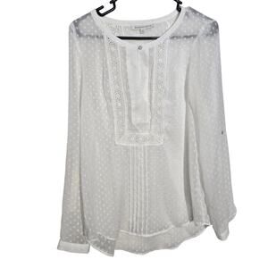 danielrainn White Blouse Women's Size M